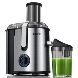 SiFENE Centrifugal Juicer Machine - 800W, 3.2" Wide Chute, Easy to Clean, Stainless Steel