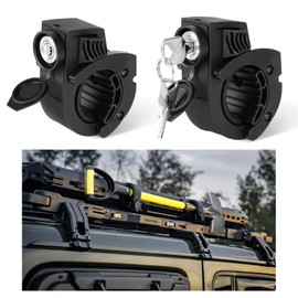 Shovel Holder Rubber Grip Mount Kit with Lock – Fits 0.79"-1.97" Tool Handles, Quick-Release for Off-Road Vehicles, Roof Racks, Molle Panels, SUVs, Trucks, UTVs, ATVs – Heavy-Duty, Anti-Theft Design