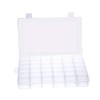 1Pcs 36 Grids Clear Plastic Jewelry Box Organizer Storage Container