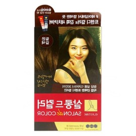 Elastine Salonde Color Dark Brown Gray Gray Cover Easy Hair Dye / 엘라스틴 살롱드컬러 짙은갈색 새치커버 간편 염색약