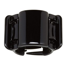 Linziclip Hair Jawclip Midi Black Solid Bundle, 2-Pack