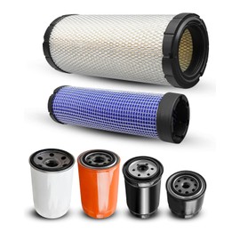 Vaticas Filter Kit Fit for Kioti CK3510 HST CK4010 HST Compact Tractor, Oil Fuel Hydraulic Filter Kit Replace E6201-32443 F6800-16411 E7230-11081 T2185-38031 HHTAO-37710 T5855-46531