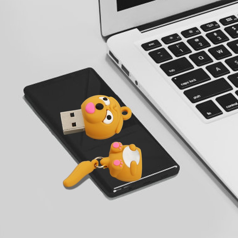 Cartoon USB Flash Drive Cute Dog USB2.0 Interface Plug and
