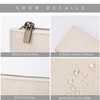 YONBEN Canvas Pencil Case Slim Pencil Pouch with Cotton Canvas