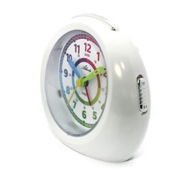 Atlanta 1967-0 Children's Alarm Clock without Ticking Analogue White, White, Modern