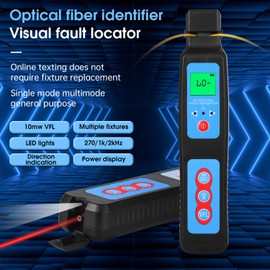 Duogalia Live Fiber Optic identifier 800~1700nm Built in 10Km Visual Fault Locator & LED, Fiber Traffic Identifier SM/MM