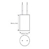 120UF MFD CBB60 Motor Run Capacitor 250VAC Volts Round Cylinder