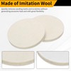 WorkBless 10PCS Wool Felt Polishing Pads, 3 Inch Buffing Wheel