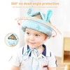 Pink Baby Safety Helmet with Bunny Ears, Cute Head Protection