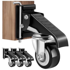 Spacecare Workbench Casters Kit 600Lbs Heavy Duty Quick Release 2 Moun
