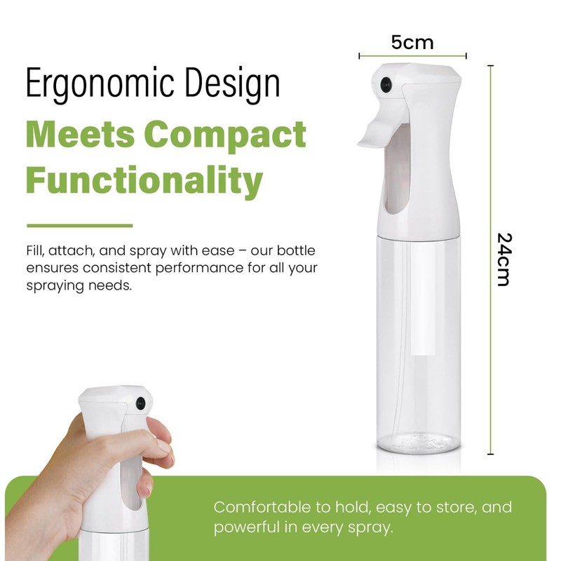 VigorPath Continuous Spray Bottle for Hair – Fine Mist Mister
