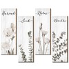 Boho Botanical Bathroom Wall Decor Relax Soak Unwind Breathe Bathroom