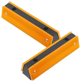 KICHOUSE 2pcs Rectangular Reflective Road Delineators High Visibility Driveway Markers Easy Installation Highway Guidance Safety Reflectors for Roads and Sidewalks
