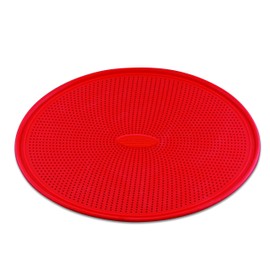 Dough EZ 13-Inch Perforated Silicone Non-Stick Metal Reinforced Rimmed Pizza Pan, Oven Safe Up to 480° F, Dishwasher Safe, BPA Free