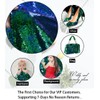 ShinyBeauty Ombre Peacock Mini Disk Sequin on Mesh Fabric Green