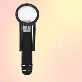JJ Company Nail Clippers with Magnifier, Magnifying Glass, Presbyopia Care, Filial Piety Item