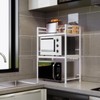 DOLALIKE Microwave Oven Rack, Expandable Microwave Stand Countertop Kitchen Utensils
