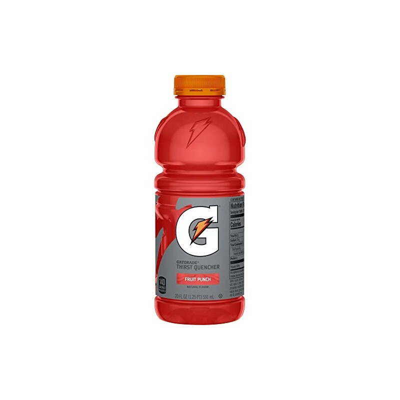 Gatorade Sports Drink, Fruit Punch, 20-Ounce Wide MouthBottles (Pack of