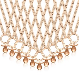 Junkin 60 piezas de collares de chupetes para Baby Shower, collares de chupetes acrílicos, encanto para collares de chupetes para Baby Shower, regalos de fiesta, decoraciones, estilo para mujer