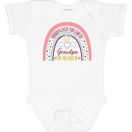 inktastic Handpicked for Earth By My Grandpa in Heaven- Rainbow Baby Bodysuit Newborn 0020 White 4205d