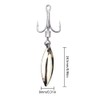 Willow Blade Fishing Lures Set, 10 Pcs Bladed Treble Hooks