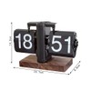 Folpus Flip Desk Clock Automatic Page Turning Clock Decoration