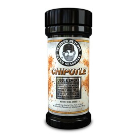 Bearded Butchers Chipotle Blend Seasoning, 10 oz Large Shaker – Cool & Smoky Chipotle Spice, Perfect for Chicken, Quesadillas, Tacos, and More! No Sugar, No MSG, Gluten-Free