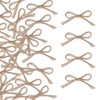 Meseey Jute Twine Mini Bows Small Tiny Rustic Bows Applique
