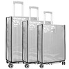 3pcs Clear Suitcase Cover Protectors 20/24/28inch PVC Luggage Cover Waterproof