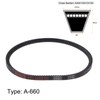 sourcing map AX26 (13 x 660Li) Serrated V-belt, AX section
