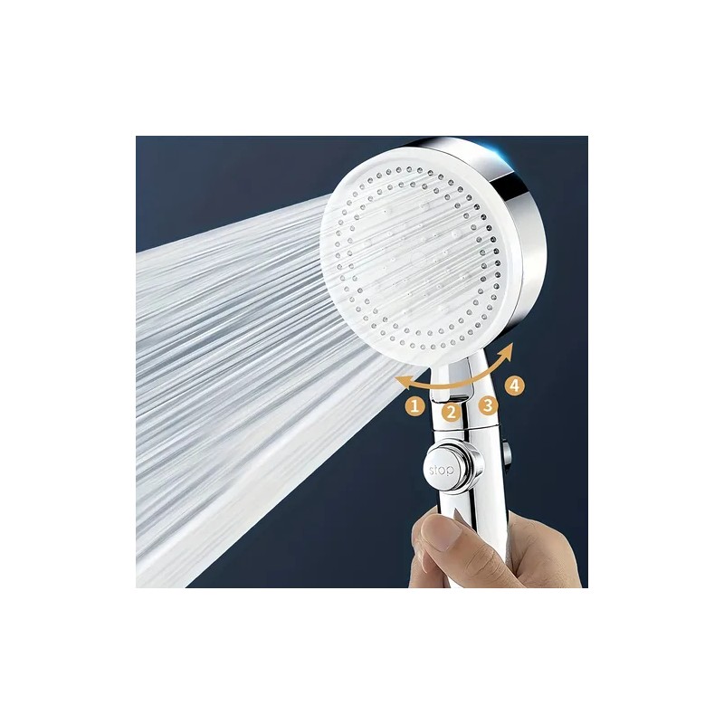 Regadera Ducha De Mano Alta Presión Telefono Cabezal 5 Modos