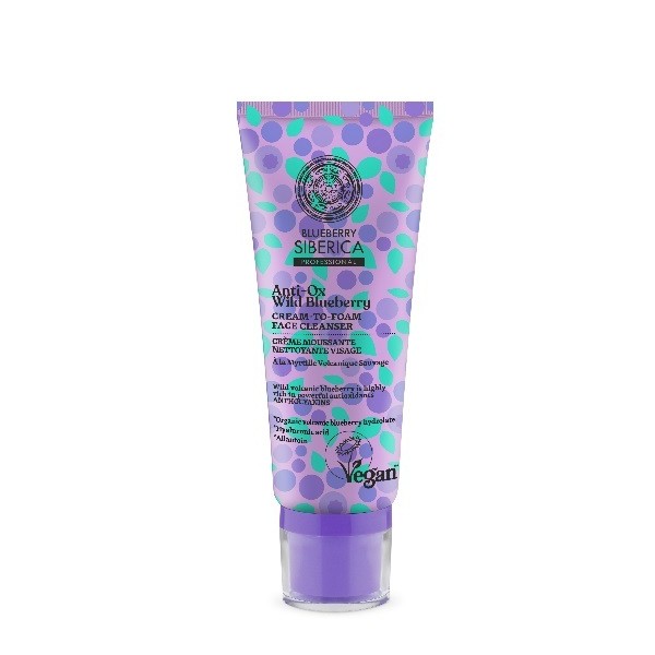 Natura Siberica Blueberry Cream Foam Face Cleanser, 100ml