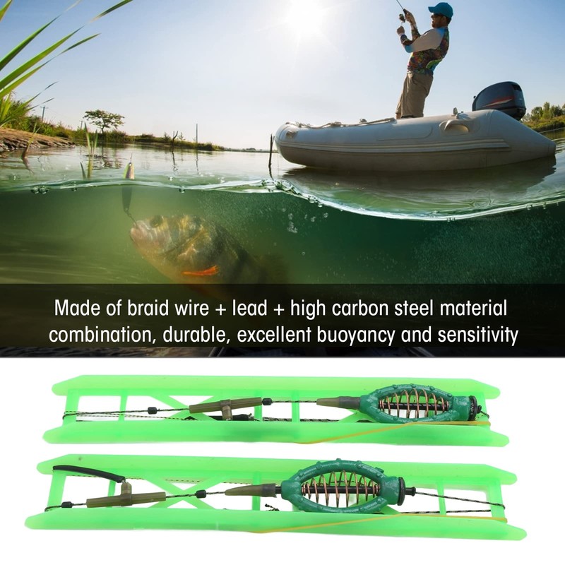 Alomejor Fishing Inline Feeder Cage with Lead Sinker Durable Fishing