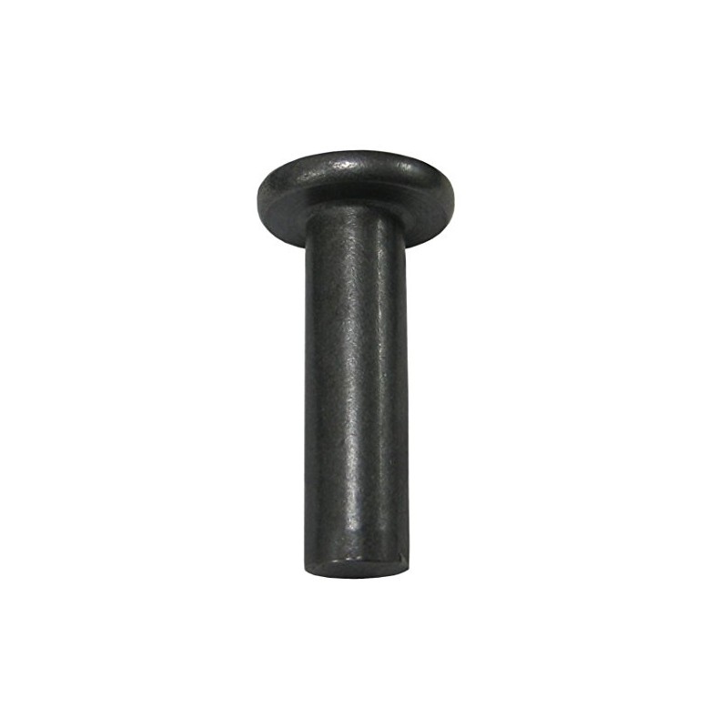 1/4 Dia X 1-1/2 Length Solid Steel, Flat Head Rivet,