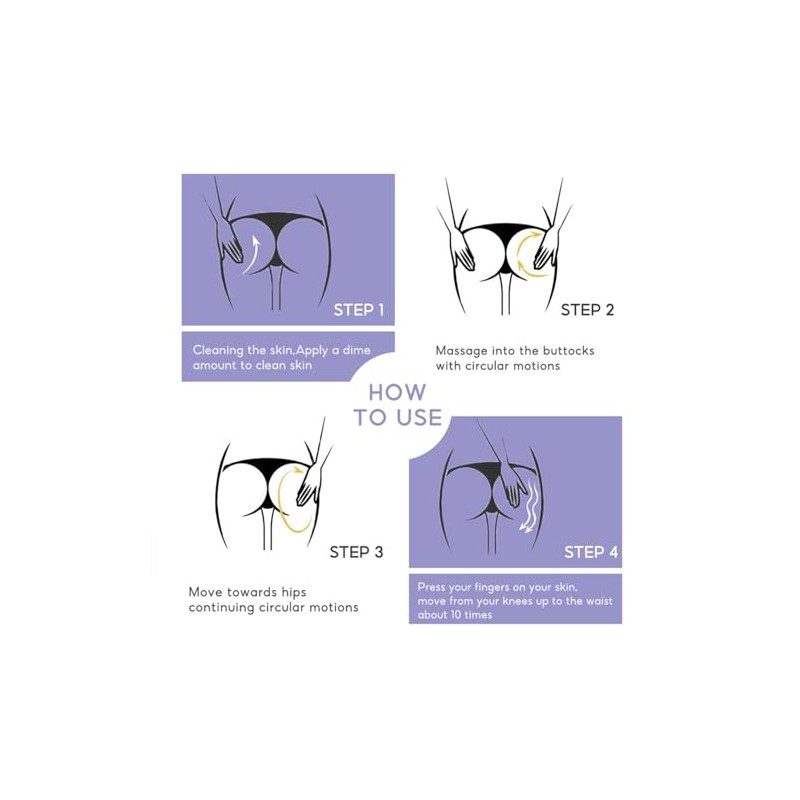 Grospe- 2 piezas de crema para levantar caderas, crema para