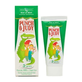 Punch & Judy Kids Toothpaste - Hint of Mint Flavour, 3+ Years, Fluoride, Sugar Free 50ml (Pack of 1)