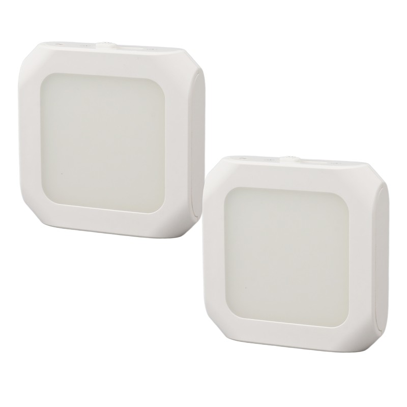 2Pcs Plug in Motion Sensor LED Night Light Plug in