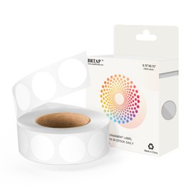 3/4 Inch Round Color Coding Stickers 1000 PCS, Adhesive Dot Stickers for Organizing, 16 Round Dot Labels for Classroom, Office, Home (White)