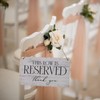 Pack of 3 Reserved Row Signs for Wedding Wooden Signs
