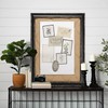 Vision Board Linen Bulletin Board Black Frame, 21"×27" Pin Boards
