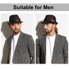 Simplicity Men's Women's Manhattan Structured Gangster Trilby Fedora Hat -