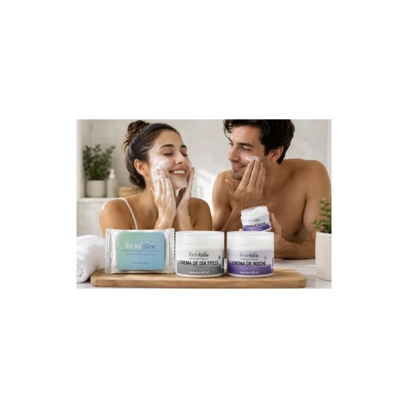 Kit de 3 Piezas Para El Cuidado Facial Crema Dia