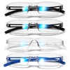 WEMOOTANTS 4 Pairs Reading Glasses Blue Light Blocking Glasses Computer