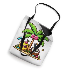 Summer Coconut Clipart Graphic Tote Bag