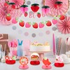 28Pcs Berry First Birthday Decor Strawberry 1st Birthday Decorations Strawberry