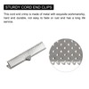 sourcing map Pack of 80 Ribbon Crimp Clamp End 35