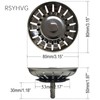 RSYHVG 2PCS Sink Strainer Plug,Kitchen Sink Stainless Steel Thicken Strainer
