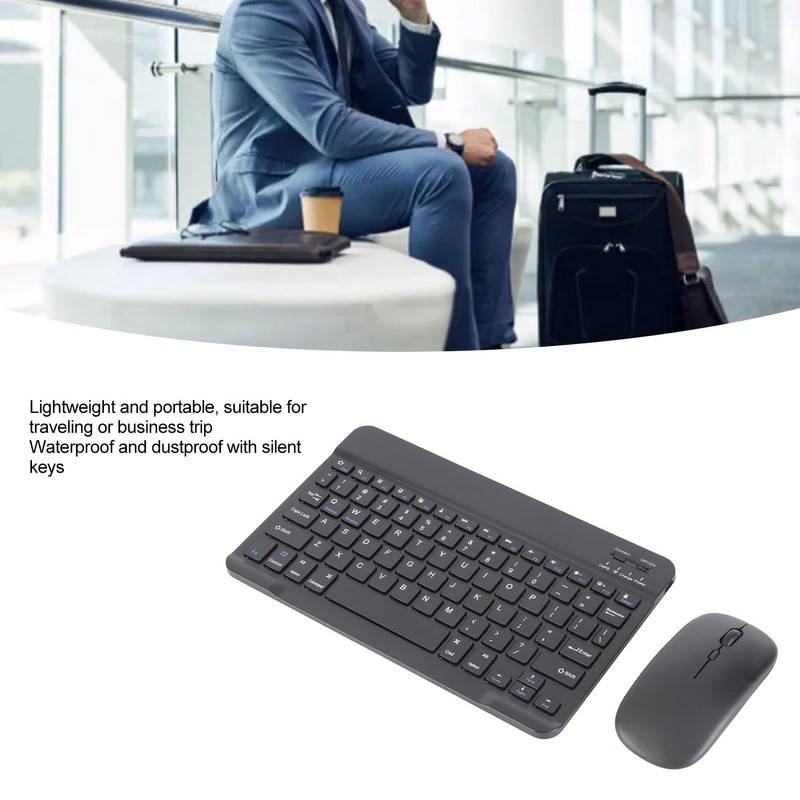 Keyboard and Mouse Combo Wireless Bluetooth Keyboard and Mouse Set