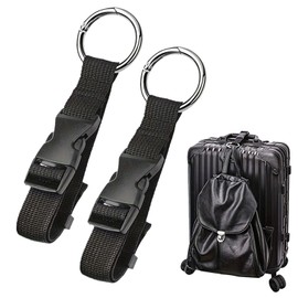 2pcs Luggage Straps,to Connect Two Suitcases,Luggage Connector Straps,Luggage Straps for Suitcases,Adjustable Travel Belt Straps for Connecting Your Luggage Jacket (Black)
