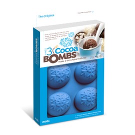 Mobi Hot Chocolate Cocoa Bombs Silicone Mold, Snowflake, for Making 3 "Bombs"